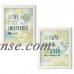 Gango Home Decor Casual Map Sentiments II & Map Sentiments III by Katie Pertiet (Ready to Hang); Two 11x14in Black Framed Prints   